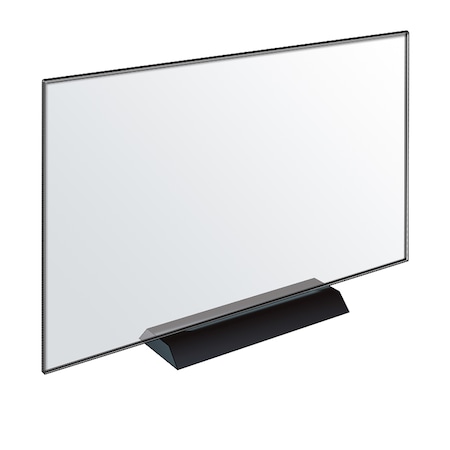 Azar Displays Acrylic Frame Sign Holder on Weighted Black Base 17"W x 11"H, PK2 108808